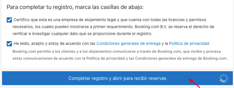 como cerar una cuenta en booking