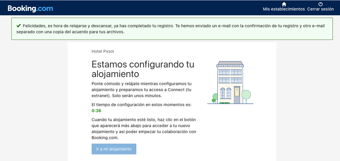 como cerar una cuenta en booking