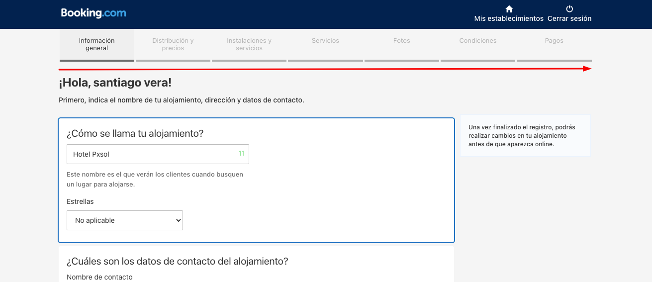 como cerar una cuenta en booking